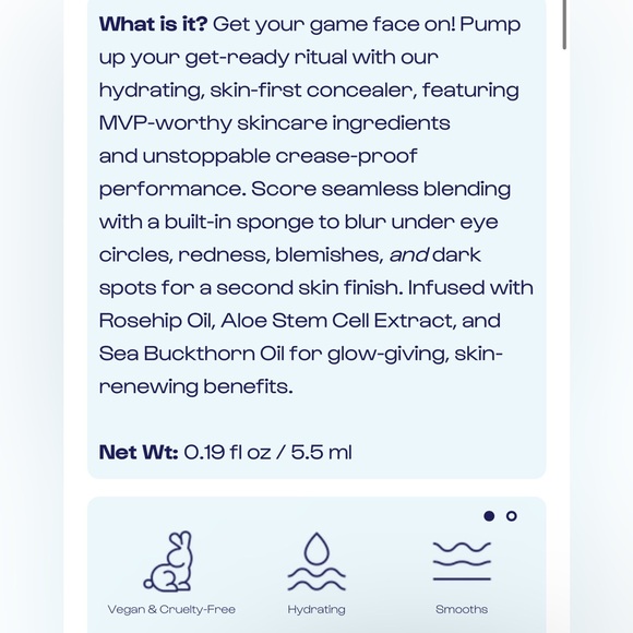 ✨ ALLEYOOP Game Face Second Skin Concealer - All-star - Picture 8 of 9